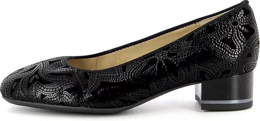 Ara Pumps Graz avondschoen feestelijke schoen blokhak met reptielprint - Foto 6