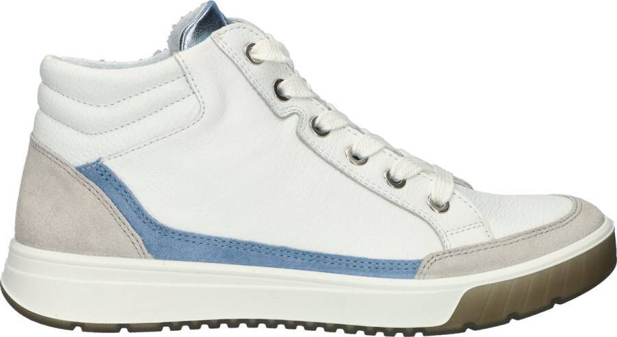 Ara Rom High dames sneaker Wit blauw