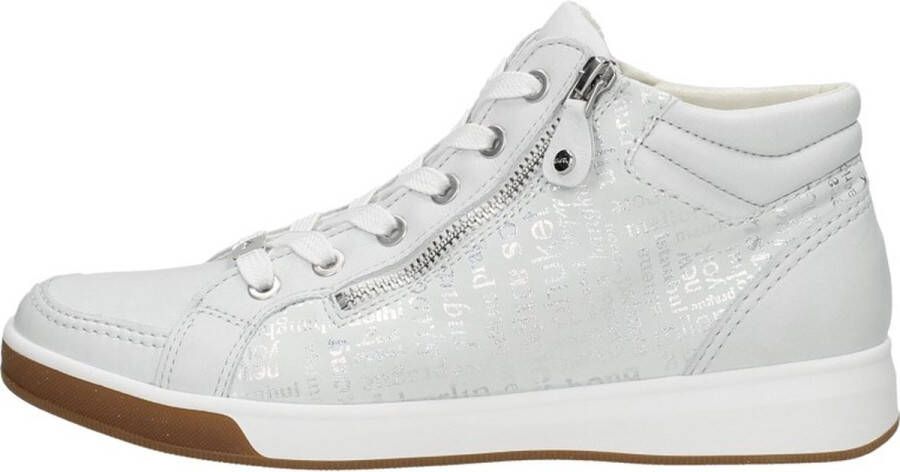 Ara 1234499 Volwassenen VeterlaarzenHoge sneakersDames veterschoenenHalf-hoge schoenen Wit beige