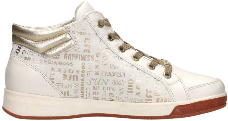 Ara Rom-St-High-Soft Veterschoenen Hoog wit