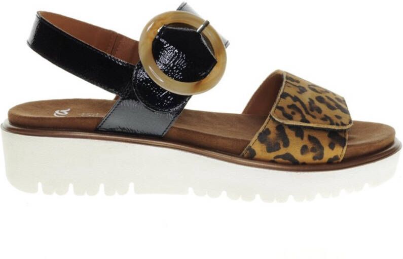 Ara Sandalen Bilbao Wig sandalen plateau sandalen met klittenbandsluitingen G-wijdte