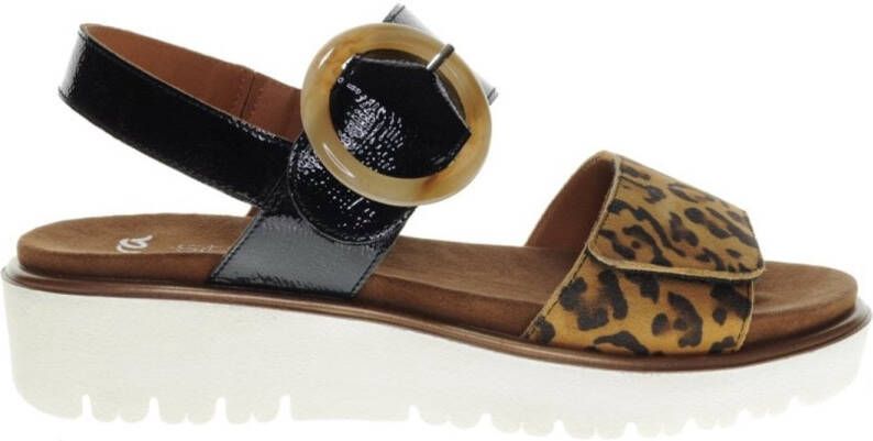 Ara Sandalen Bilbao Wig sandalen plateau sandalen met klittenbandsluitingen G-wijdte