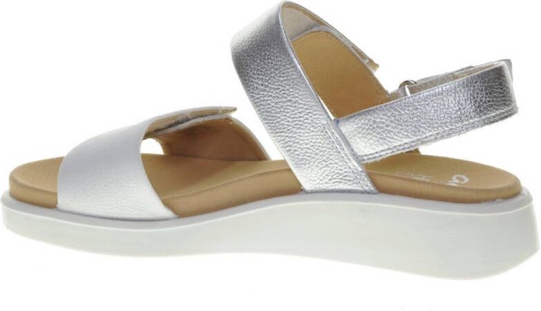Ara Sandalen Wit Zilver Madeira