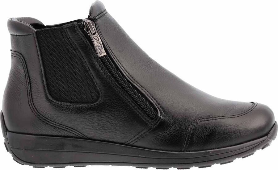 Ara Comfortabele zwarte leren dameslaars met High Soft binnenzool en bamboe voering Black Dames - Foto 3