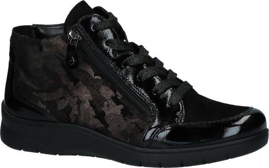 Ara Zwarte Bottines met Camouflageprint