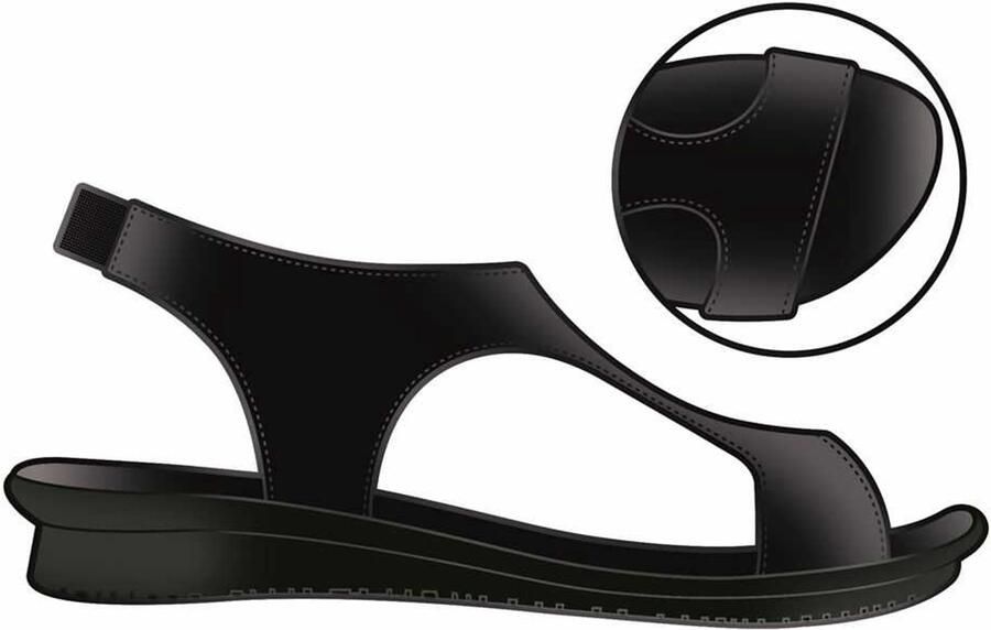 Arche dames sandalen zwart