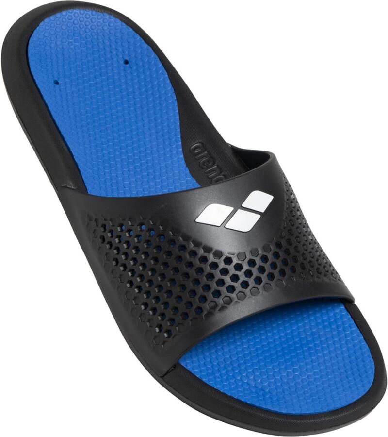 Arena Badslippers Bruno Zwart Turquoise Zwart