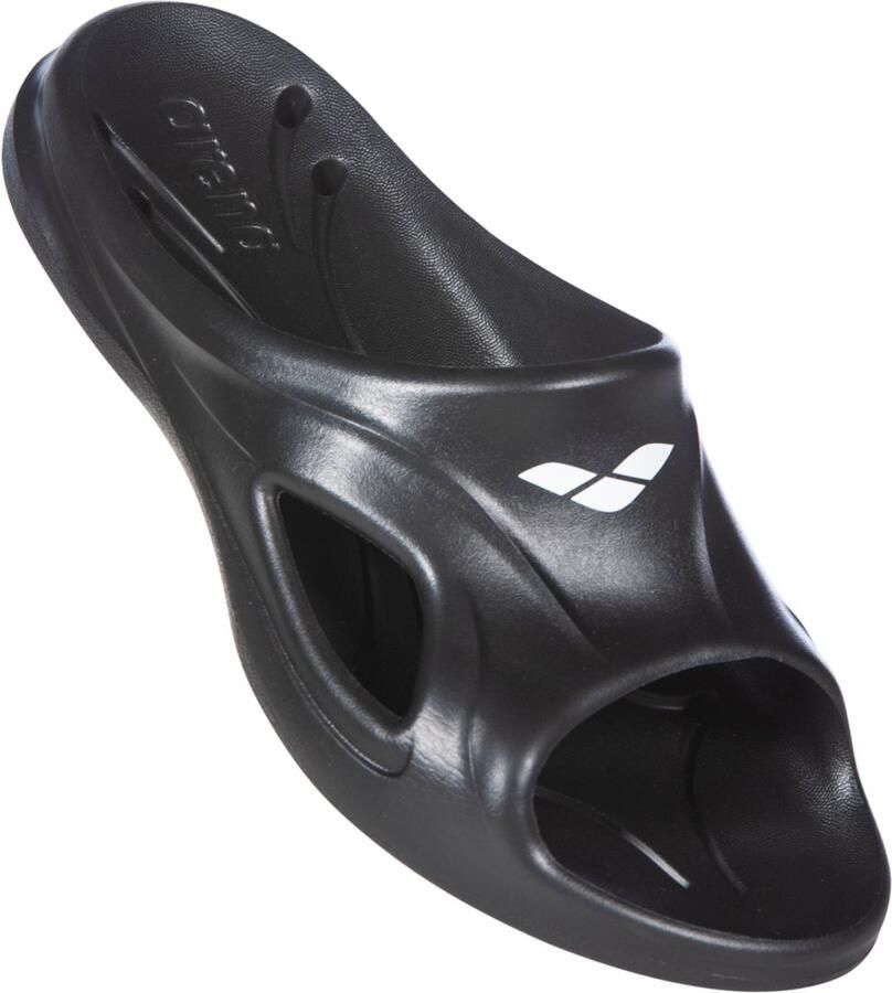 Arena Badslippers Junior Hydrosoft II Hook Zwart