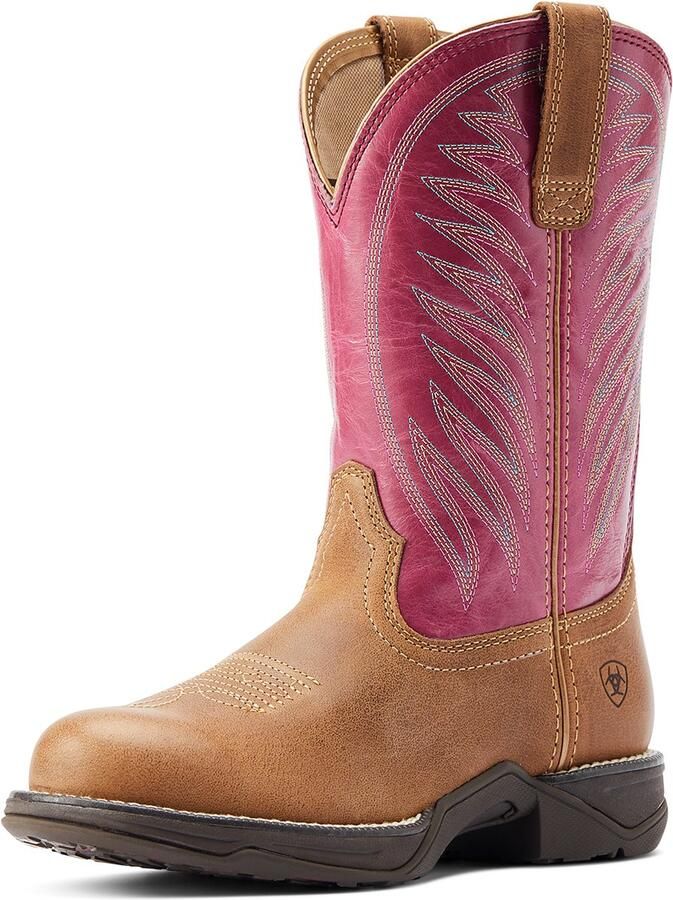 Ariat ANTHEM ROUND TOE II western rijlaarzen bruin roze 37 (4 UK)
