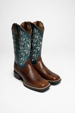 Ariat ROUND UP HOLLY Dames Bruin Groen 42.5 (8.5 UK)