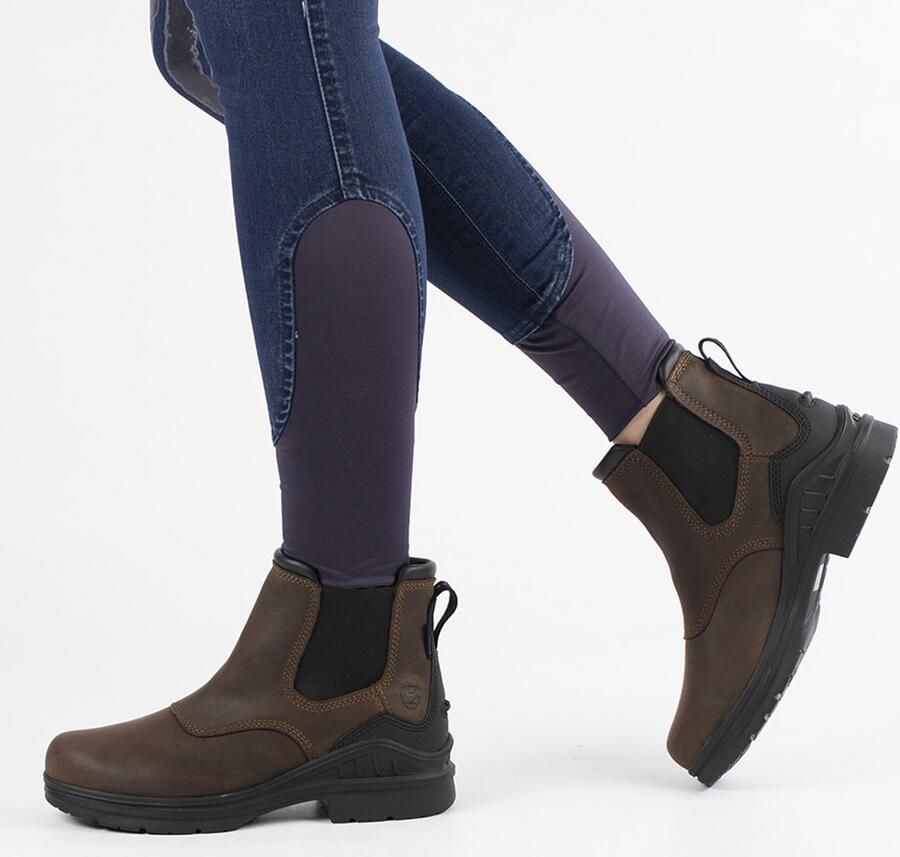 Ariat rijlaarzen Barnyard Twin Gore Ii Antq Brn 3.5 6 B