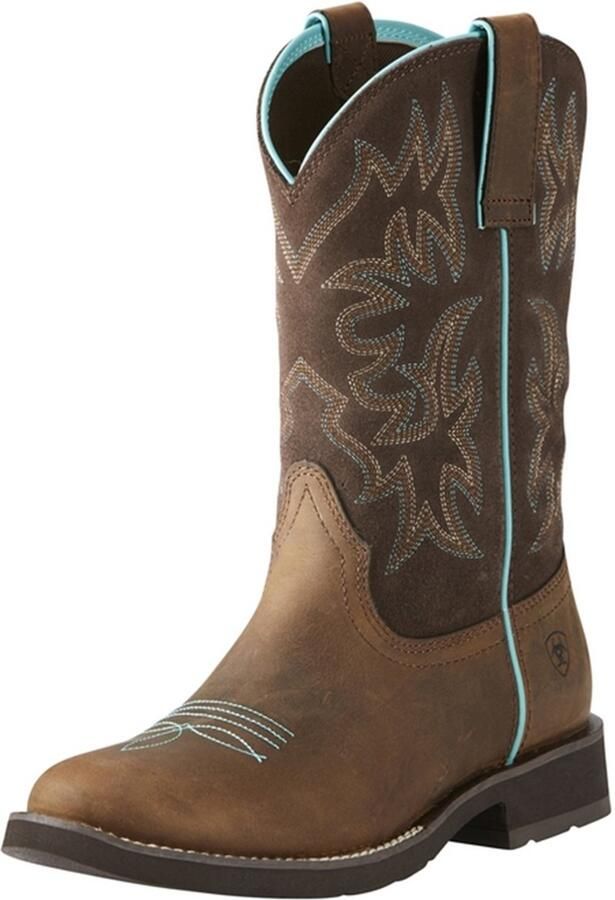 Ariat WOMENS DELILAH ROUND TOE WESTERN BOOTS Bruin