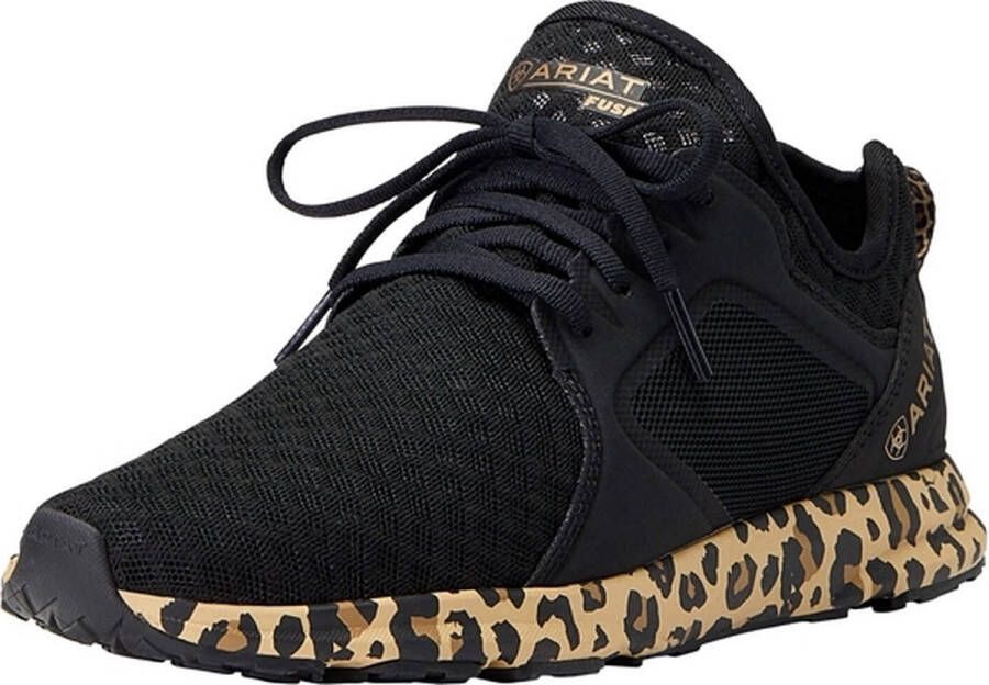 Ariat Dames Sneaker Fuse Trainer black mesh leopard print