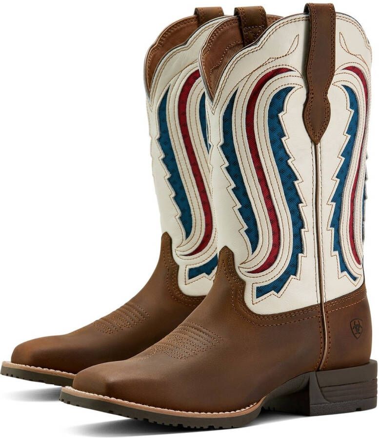 Ariat HYBRID RANCHWORK VENTTEK 360 rijlaars bruin wit 36.5 (3.5 UK)