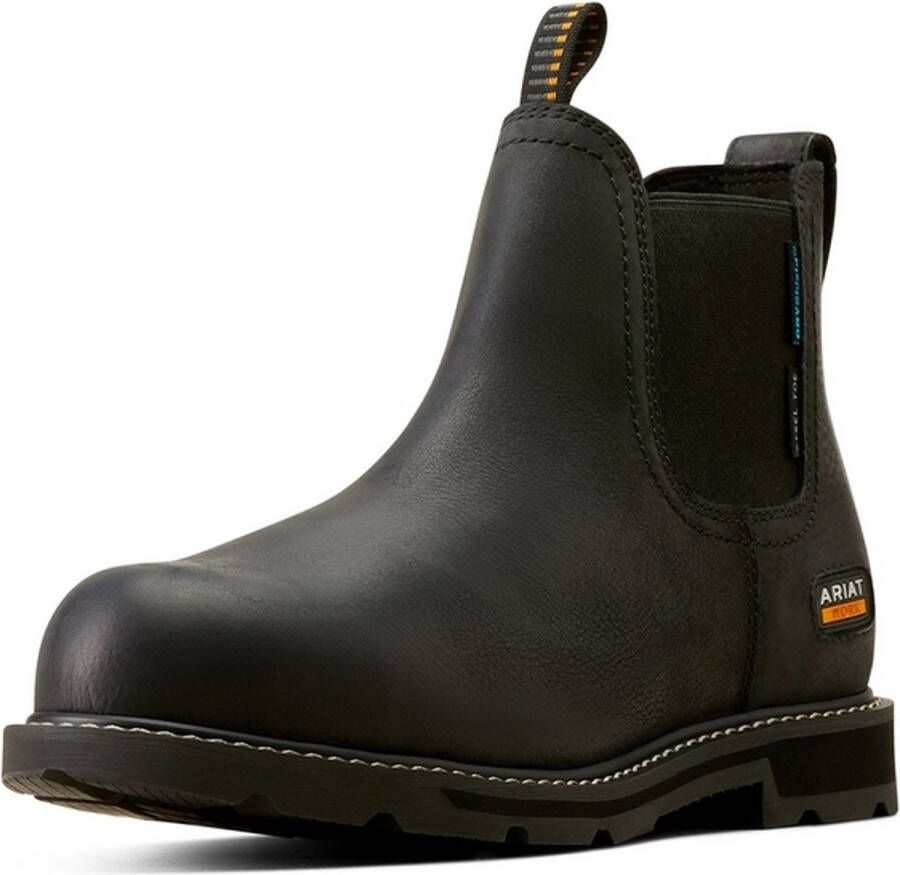 Ariat Mens Groundbreaker Chelsea H2O Waterproof Steel Toe black