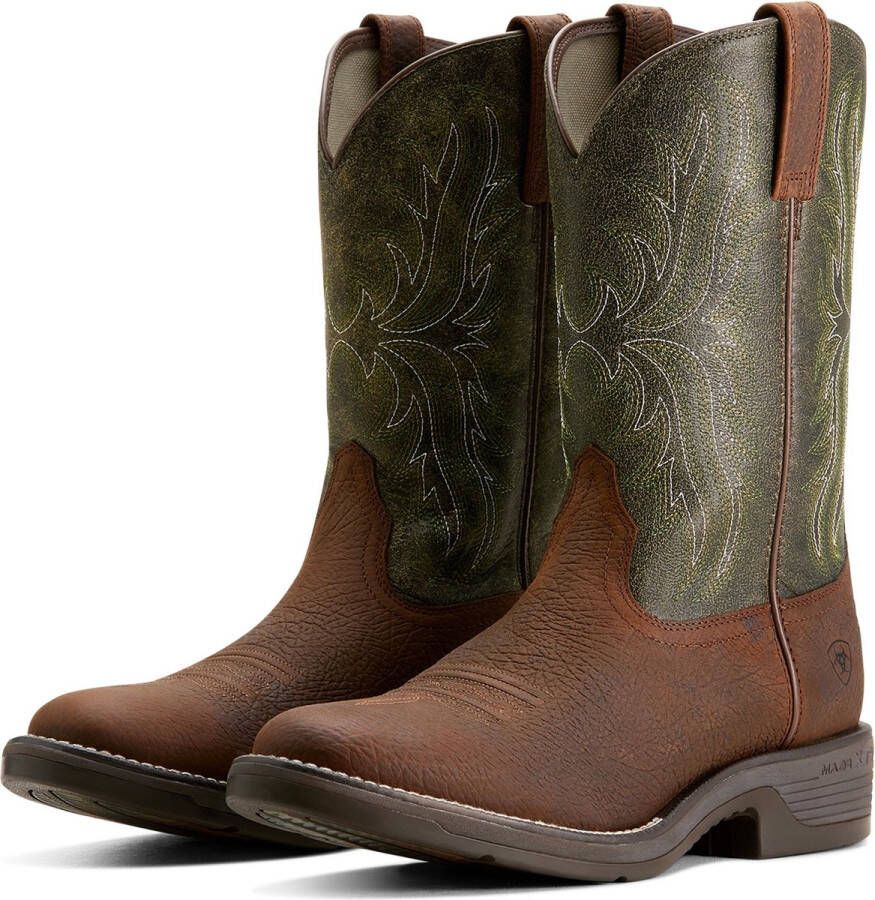 Ariat RIDGEBACK ROUND TOE western rijlaarzen bruin groen 47 (12 UK)