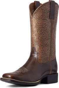 Ariat Round Up Arizona Western Boots Rijlaarzen B Arizona Brown Square Toe