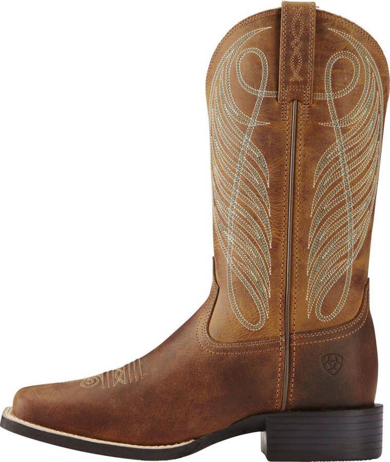 Ariat Round Up Western Boots Rijlaarzen B Powder Brown Square Toe - Foto 2