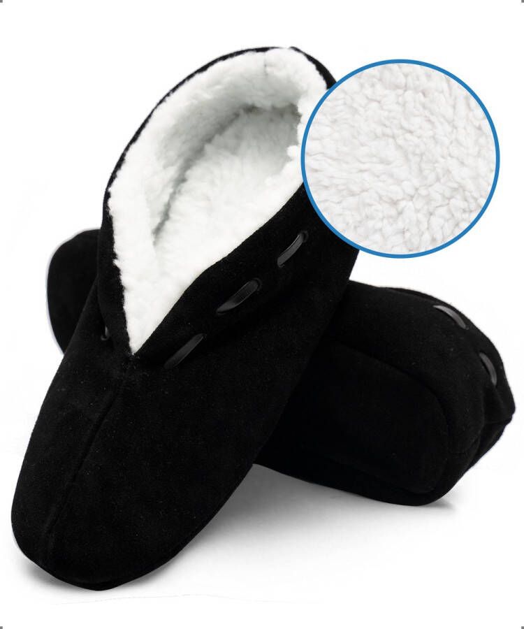 ARIESZZZ Spaanse Sloffen Unisex Zwart Warme Pantoffels - Foto 2