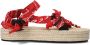 ARIZONA LOVE Dames Trekky Raffia Maat: 37 Materiaal: Textiel Kleur: Rood - Thumbnail 2