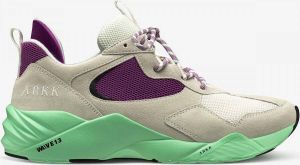 ARKK Copenhagen Kanetyk Suede W13 Off White Neo Mint Dames Sneakers