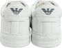 Giorgio Armani Logo Sneakers van Glad Leer White Heren - Thumbnail 1