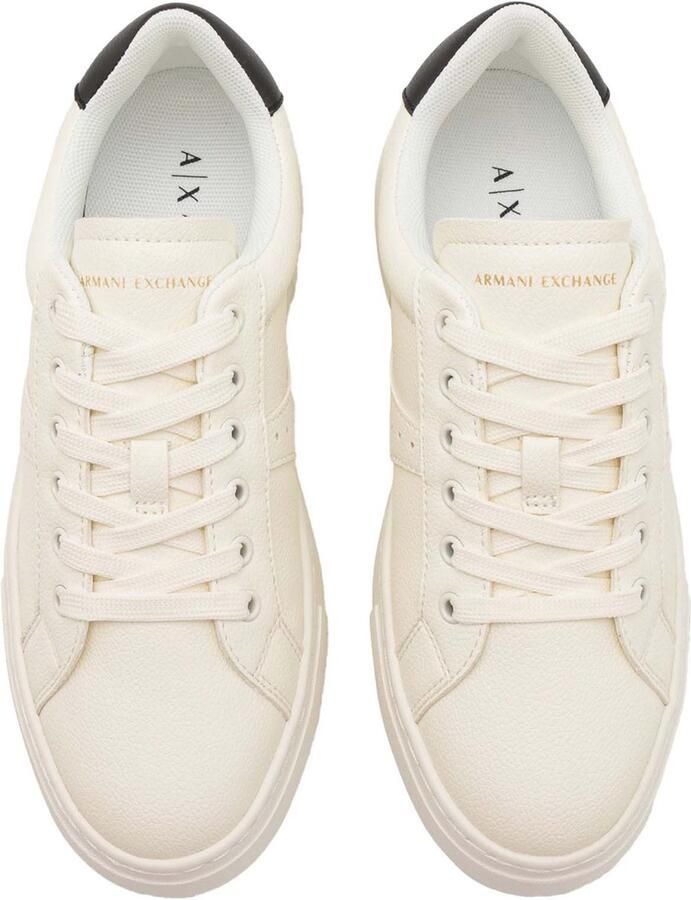 Armani Exchange Lace-Up Polyester Sneakers with Laces Fastening Wo Black