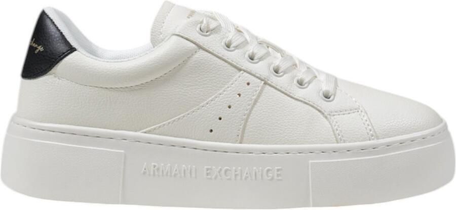 Armani Exchange Lace-Up Polyester Sneakers with Laces Fastening Wo Black - Foto 2