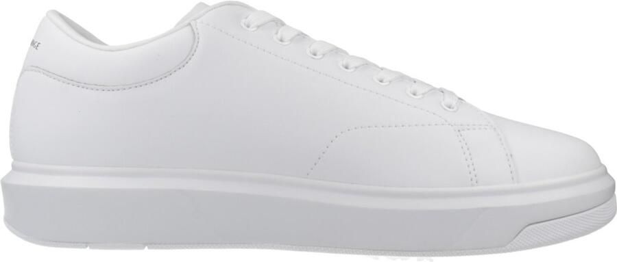 Armani Exchange Witte leren lage sneakers met logo detail White Heren - Foto 7