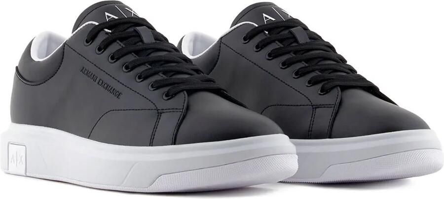 Armani Exchange Blauwe Leren Sportieve Sneakers met Rubberen Zool Blue Heren - Foto 3