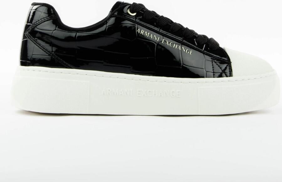 Armani Exchange Zwarte Sneaker 100% Polyester
