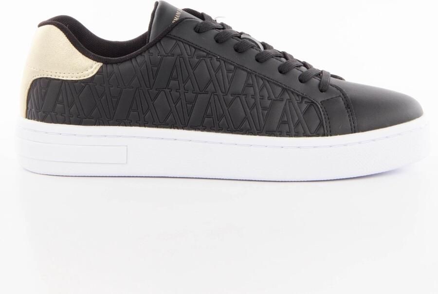Armani Exchange Zwart+Licht Goud Sneakers voor Vrouwen