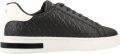 Armani Exchange sneakers met vetersluiting en logomotief - Antraciet
