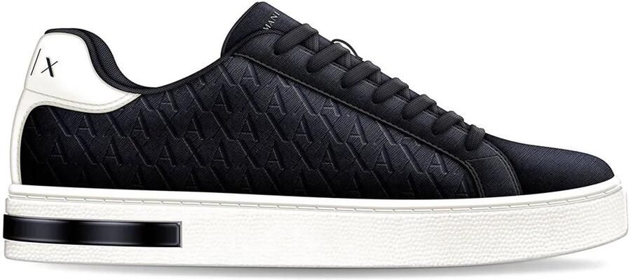 Armani Exchange sneakers met vetersluiting en logomotief