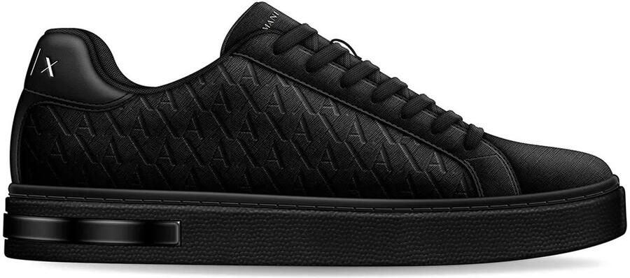 Armani Exchange sneakers met vetersluiting en logomotief