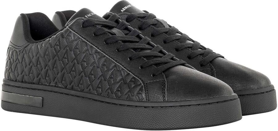 Armani Exchange sneakers met vetersluiting en logomotief