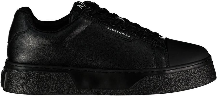 Armani Exchange Sneakers van leermix met logodetail model 'Lion'
