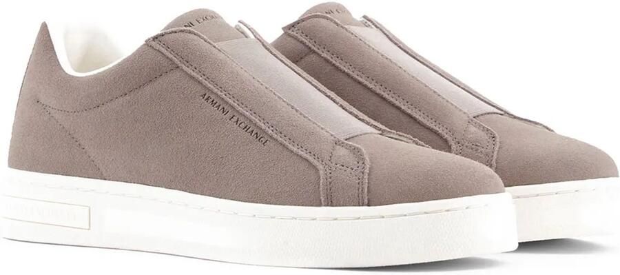 Armani Exchange Sneakers van leer in comfortmodel model 'LONDON COW SUEDE'