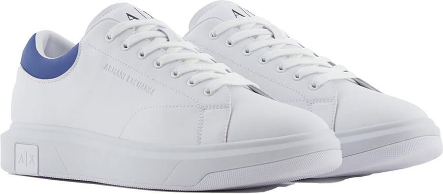 Armani Exchange Witte Leren Sneakers Stijlvol Comfort
