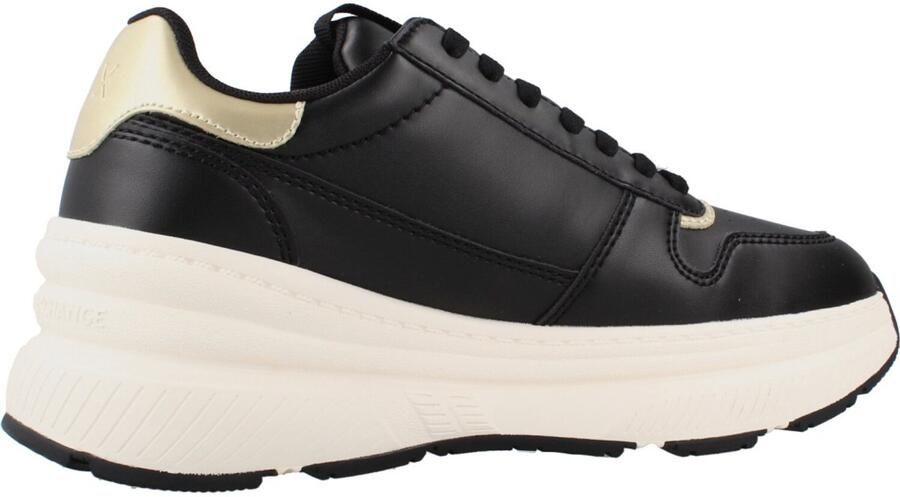 Armani Exchange Sneakers met metallic details en rubberen zool