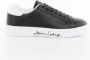 Armani Exchange Witte Sneakers Gecoat Materiaal Rubberen Zool Black Dames - Thumbnail 1