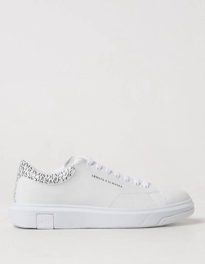 Armani Exchange Essentiële en klassieke witte sneakers White Heren