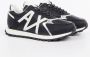 Armani Exchange Zwarte sneakers met contrasterende materialen en kleuren Zwart Dames - Thumbnail 3