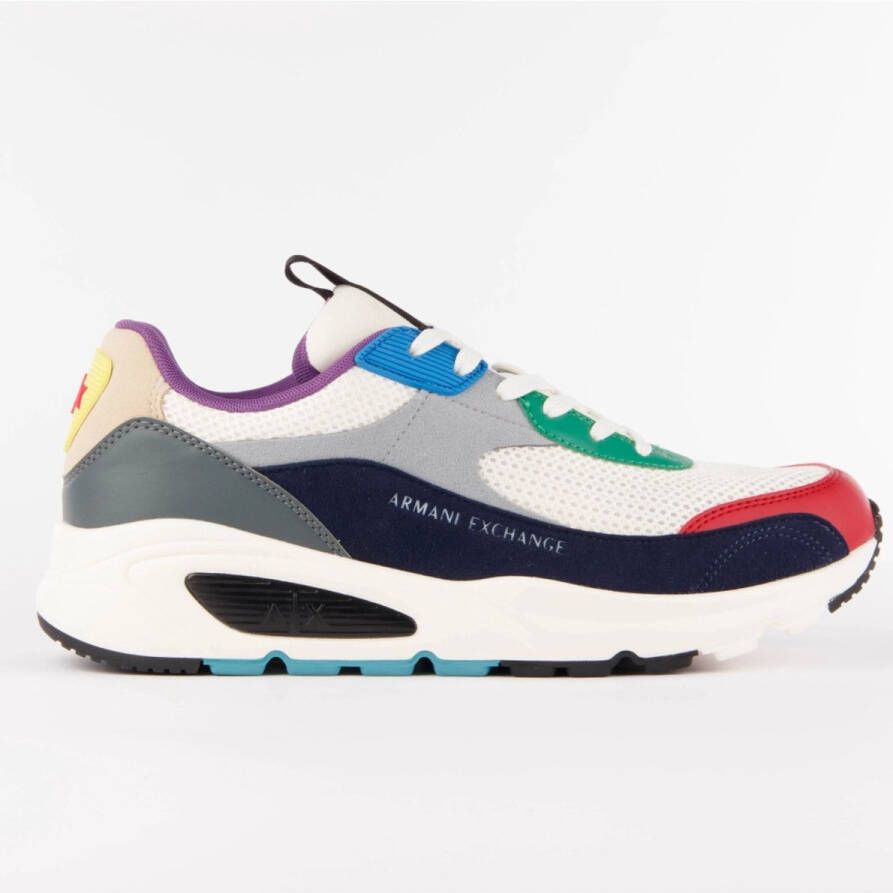 Armani Exchange Blauwe Sneakers Stijlvol Casual Sportief Multicolor Heren