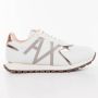 Armani Exchange Witte lage streetwear sneakers - Thumbnail 1