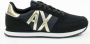 Armani Exchange Zwarte Sneakers Merklogo Rubberen Zool Black Dames - Thumbnail 1