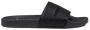 Armani Exchange Zwarte Effen Rubberen Slippers Black Heren - Thumbnail 1