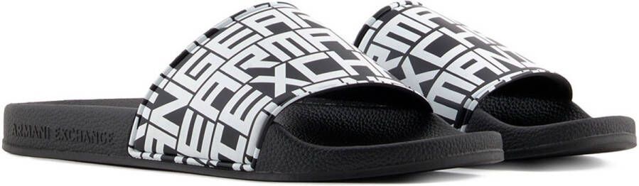 Armani Exchange Gedessineerde Rubberen Slippers voor Lente Zomer
