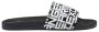 Armani Exchange Gedessineerde rubberen slippers voor lente zomer Black Heren - Thumbnail 1