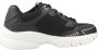 Ar i Exchange Lace-Up Polyester Sneakers with Laces Black - Thumbnail 1